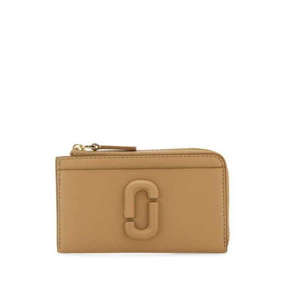Marc Jacobs Women Camel Leather Card Holder